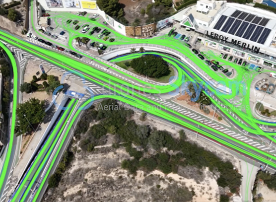 Análisis de tráfico vial con drones en España