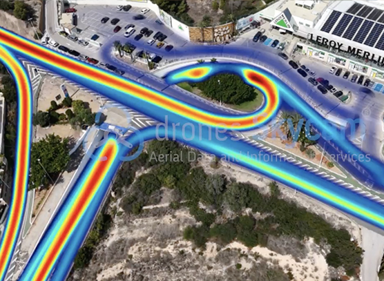 Conteo de vehículos con drones en España