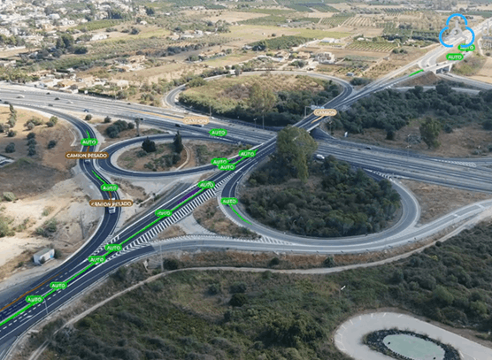 Análisis de tráfico con drones en España