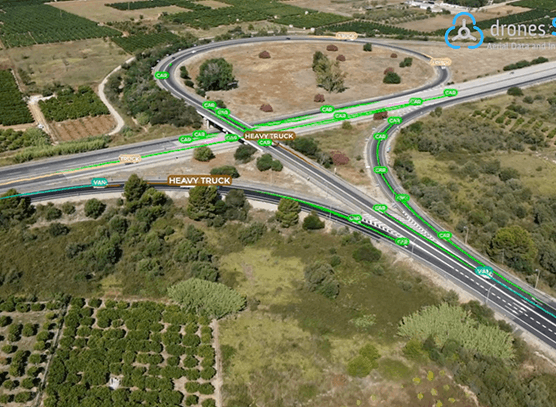 Análisis de trayectorias con drones en España