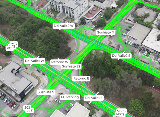análisis de tráfico con drones en México